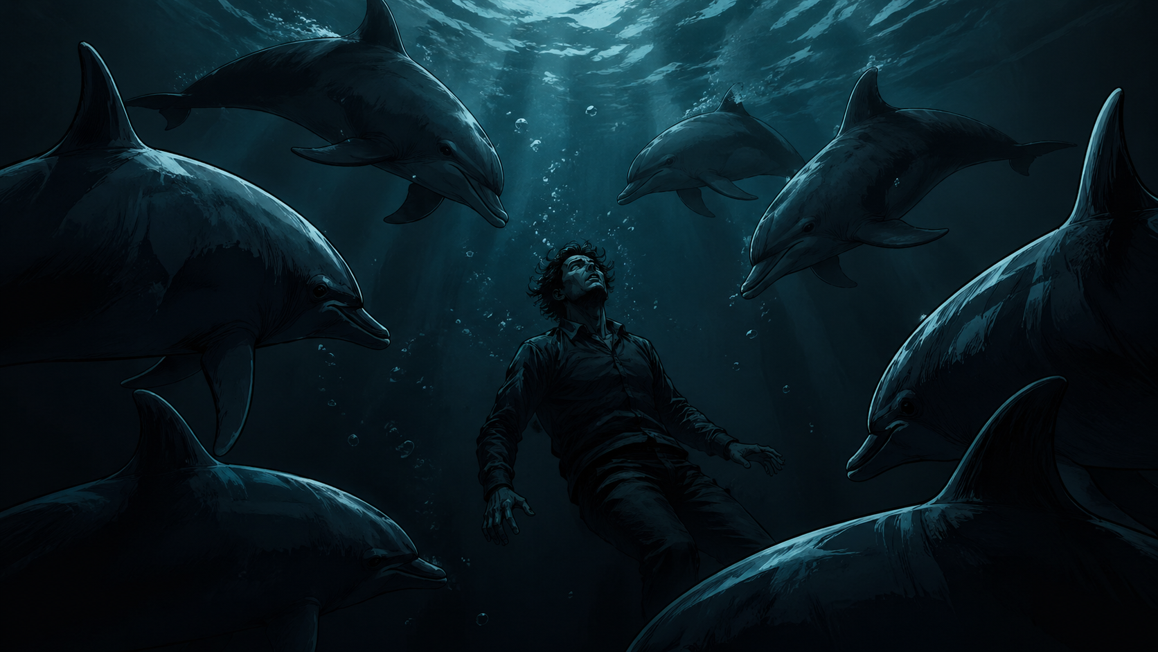 Ein Mann wurde angeblich von Delfinen entführt. Doch die Wahrheit sieht anders aus